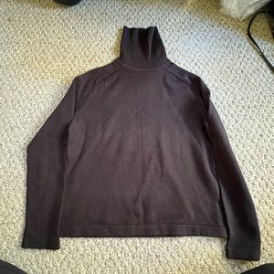 Brown turtleneck